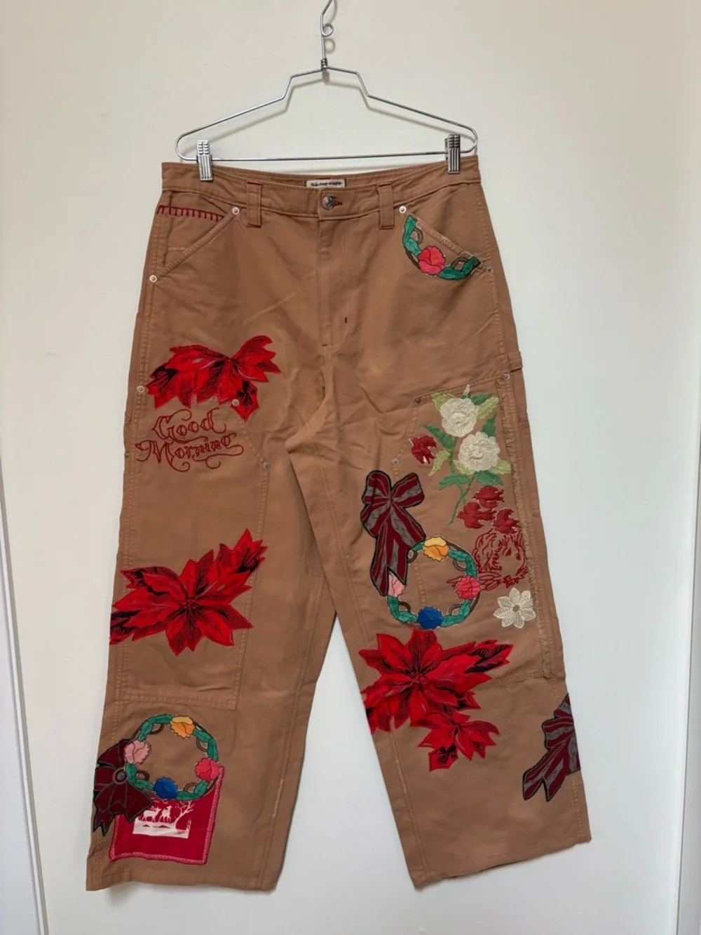 NWOT Free People We The Free Bright Time Craft Pants Size 12